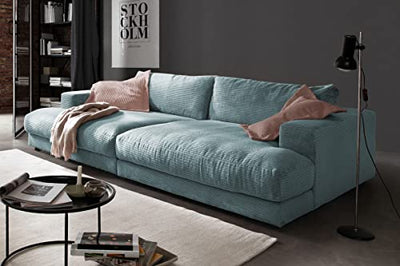 KAWOLA Big Sofa Cord Madeline Zeitloses Designer Megasofa aus Cord Wohnlandschaft Big Couch 290 x 86 x 170 (BxHxT)