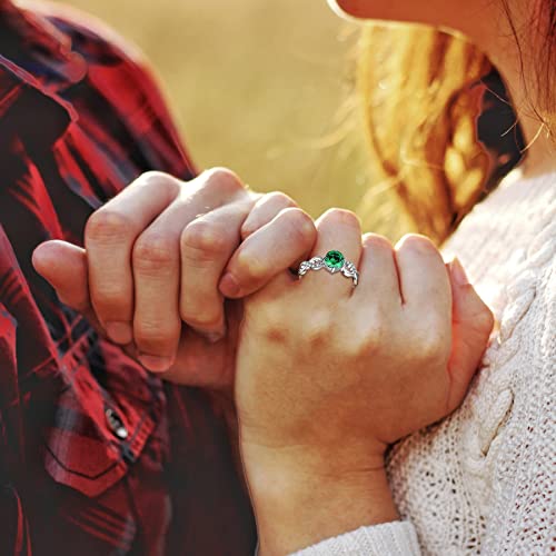 Starchenie Versprechen Ring 925 Sterling Silber Geburtsstein Unendlichkeit Ringe für Damen