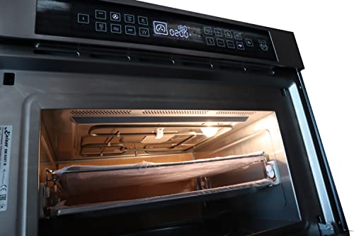 Kaiser Herdset EH 6306 R+ EM 6307 R, Einbau Backofen Set 79 L, 15 Funktionen, Edelstahl + Mikrowellen Backofen, 45 cm Hoch, TouchControl, Heißluftsystem, Infrarotgrill, Mikrowelle, 22 Funktionen