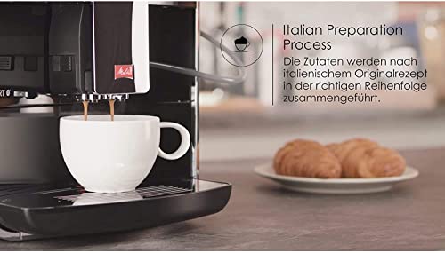 Melitta Caffeo Barista TS Smart F850-102, Kaffeevollautomat mit Milchbehälter, Smartphone-Steuerung mit Connect App, One Touch Funktion, Schwarz