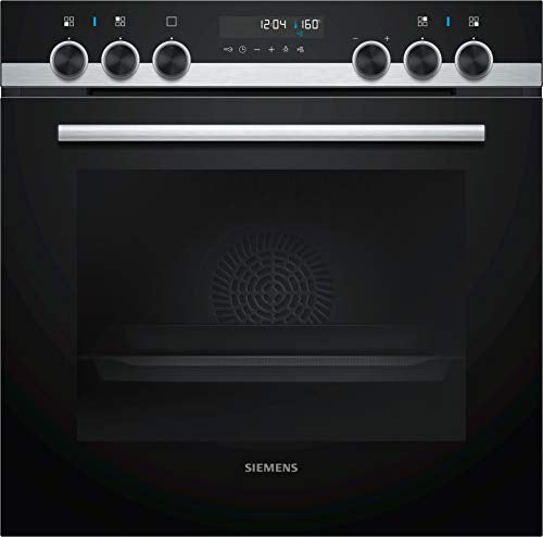 Siemens HE578ABS1 iQ500 Backofen / 3D-Heißluft Plus / coolStart-kein Vorheizen / Elektronikuhr / Vollglas-Innentür / Edelstahl