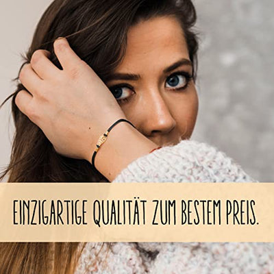 HANTRA Schutzengel Armband Damen mit echtem 925er Sterling (23K vergoldet) - handgefertigtes Geschenk und Glücksbringer für Freunde und Familie - Armband wird geliefert in plastikfreier Geschenkebox