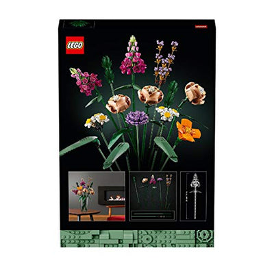 LEGO 10280 Icons Blumenstrauß, Kunstpflanzen für Erwachsene, künstliche Blumen zum Basteln, Home Deko, Zimmerdeko, Botanik-Kollektion