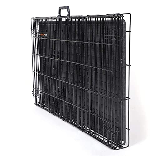 FEANDREA Hundekäfig, Hundebox, klappbar, 122 x 74,5 x 80,5 cm, schwarz PPD48H