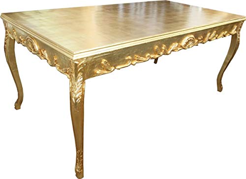 Casa Padrino Barock Esstisch Gold 200 x 99 cm Mod2 - Esszimmer Tisch - Möbel Antik Stil