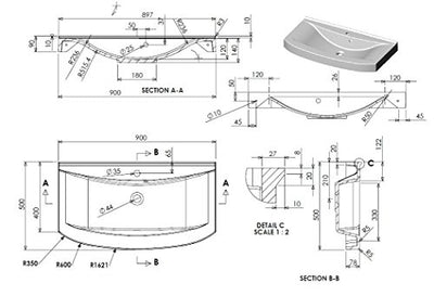 naka24 Badmöbel Set Dynamic 90 cm MÖBEL BADSET MIT WASCHBECKEN BRAUN LED (Waschtisch Spiegel LED Hänge- Unter- Hochschrank)