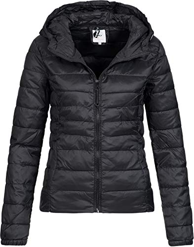 ONLY Damen Übergangs Steppjacke Tahoe Hood (18) Kapuze 15156569 Black M