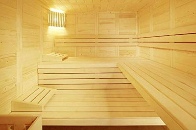 Well Solutions Bi-o Sauna Alaska Corner mit Infrarot | Saunakabine inklusive Bi-o Saunaofen Scandia Combi und Well Solutions Steuerung Slimline 1200 Made in Germany