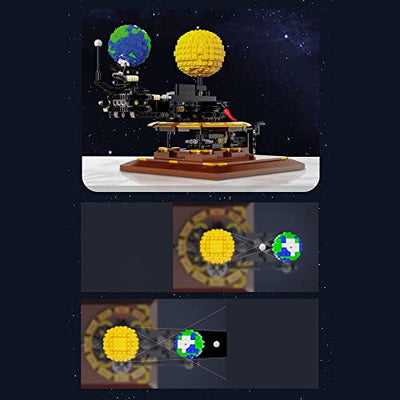 FanMei CADA klemmbausteine c71004w Technik solar System Set, Prototyp MOC-4477，865-tlg. Earth, Moon and Sun OrreryCADA Master Bausteine, kompatibel mit Lego (in luxuriöser originalverpackung)