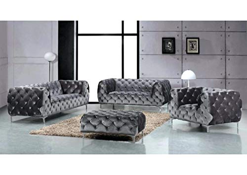 JVmoebel Designer Luxus Wohnlandschaft Chesterfield Polster Sofa Sitz Couch Garnitur Neu