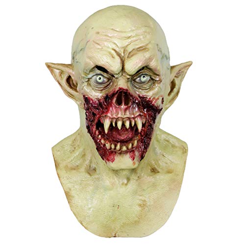 molezu Vampir-Maske Gruselige Monster-Maske Halloween-Kostüm-Party-Dämonen-Maske für Cosplay-Requisiten