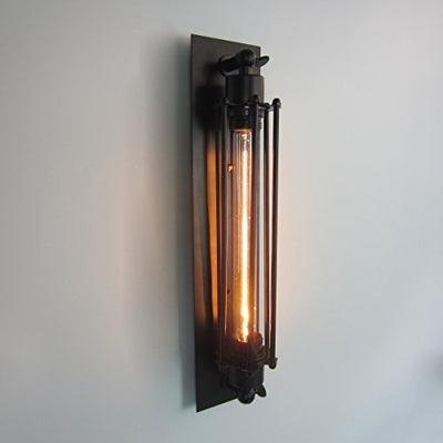 3 x Modern Industrielle Metall Rohr Wandlampe Deckleuchte, MOTENT Vintage 17,72" Höhe Wandleuchte Water Pipes Steampunk Design Querflöte-Art Beleuchtung für Haus Deko Zimmerdecke