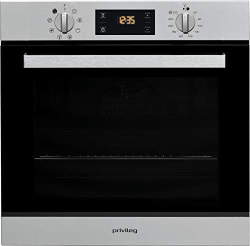 Privileg PBWR6 OH5F IN Einbau-Backofen / A / 71 L / Hydrolyse-Reinigungsfunktion / Multifunktions-Umluftbackofen mit 7 Funktionen / Edelstahl / Turn&Go / Click&Clean