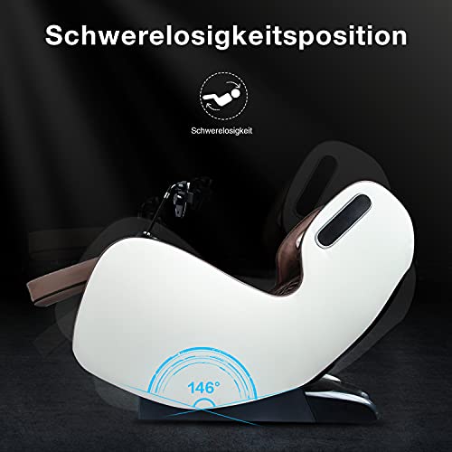 Rotai Massagesessel - Zero-Gravity Massagestuhl mit 6 automatischen Massageprogrammen - USB, Bluetooth, bequemer Loungesessel für zu Hause und im Büro Familie