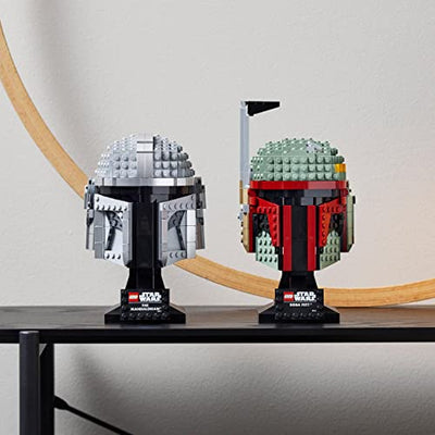 LEGO 75328 Star Wars Mandalorianer Helm Modell, Sammlerstück Zimmer-Deko und EIN tolles Geschenk für Erwachsene, Bausatz, Männer, Frauen, Mama, Papa, Sammler-Geschenkidee