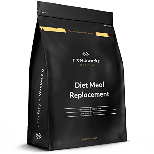 Diet Meal Replacement | Mahlzeitersatz Shake | Nährstoffreich | Vitamine & Mineralstoffe | THE PROTEIN WORKS | Karamell Macchiato | 500g