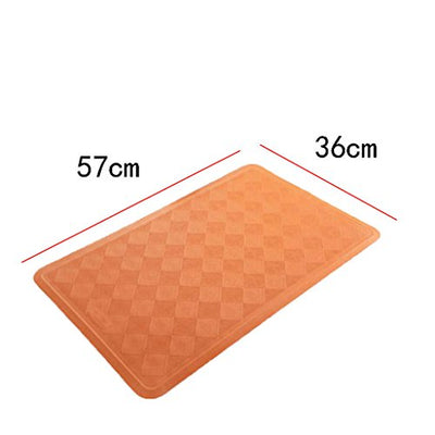 Hotel Badezimmer Duschauflage orange Kunststoff Material grün Gummi Muster rechteckig Anti-Rutsch Umweltschutz 57 * 36cm Pedal Pad WC Bad Dusche Matte Tür Matte Bad Zubehör Badematte