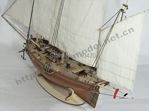 Modellschiff-Kit Klassisches Französisches Royal Fleet Segelbootmodell The Le Coureur 1776 Gaff Schiffsmodellbausätze Weihnachtsgeschenk