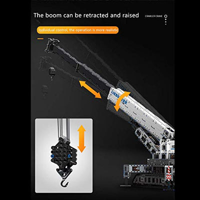 FigureArt Mould King 17002 Technik Liebherr Kran 11200 LKW Bausteine Bausatz, mit APP/2.4 GHz Fernbedienung, Kompatibel mit Lego Technic