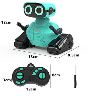 GILOBABY RC Roboter Kinder Spielzeug, Ferngesteuerter Roboter mit 2,4 GHz Fernbedienung, LED-Augen, Flexible Arme, Singender und Tanzender, Geschenke für Kinder Jungen und Mädchen ab 3 Jahre – Blau