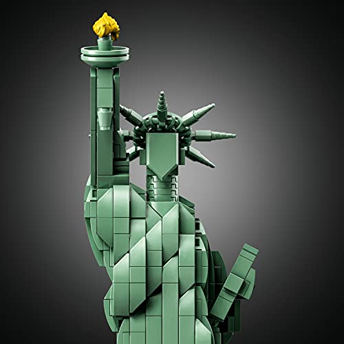 LEGO 21042 Architecture Freiheitsstatue, Modell zum Bauen, New York Souvenir, Weihnachtsgeschenkidee für Sie oder Ihn, Home-Deko, kreative Aktivität