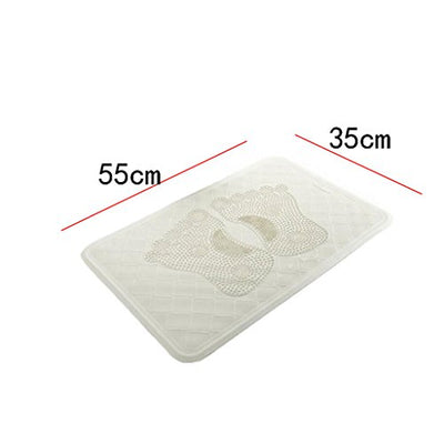 Duschmatten Hotel Badezimmer Weiss PVC Material grün Gummi Fuß Muster rechteckig Anti-Rutsch Umweltschutz 55 * 35cm Pedal Pad WC Bad Matte Tür Bad Zubehör Badematte