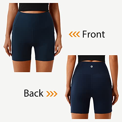 Desol Kurze Sporthose Damen mit Taschen High Waist Bauch Kontrolle Sport Shorts Kurze Leggings Damen für Yoga Laufen Radlerhose