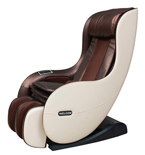 Massagesessel WELCON EASYRELAXX in beige braun mit Automatikprogrammen sowie manueller 3D Massage vom Nacken bis unter die Oberschenkel