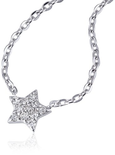 Goldmaid Damen-Coller 14 Karat (585) Weißgold Starshine 11 Diamanten SI/H 0,10 ct. Schmuck