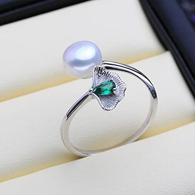 925 Sterling Silber Smaragd Perle Schmuck Sets Natürliche Ohrstecker Böhmische Anhänger Halskette Frauen Grüne Steine Ring