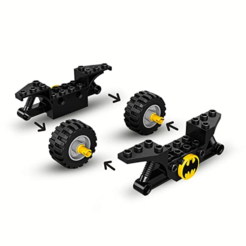 LEGO 76220 DC Batman vs. Harley Quinn, Superhelden-Set mit Action Figuren, Skateboard und Motorrad-Spielzeug für Jungen und Mädchen ab 4 Jahren