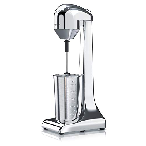 Arendo - Drink Mixer - Eiweiß Shaker - Getränkemixer - elektrischer Standmixer - 500 ml Becher - 22.000 U min - 2 Geschwindigkeitsstufen - Fitness Protein Drinks Smoothies Milchshakes Cocktails