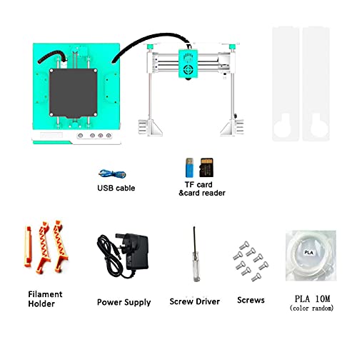 Desktop-Mini-3D-Drucker Easythreed K1 Mini-3D-Drucker-Kit 100X100X100mm Drucken für Bildung und Familie, Halloween- und Weihnachtsgeschenke für Kinder(UK)