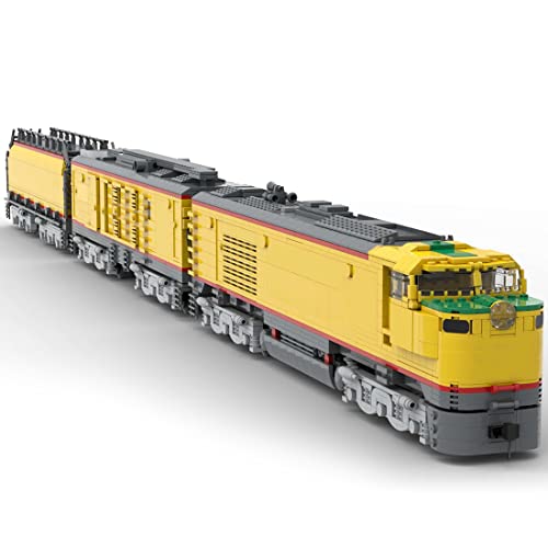 HIDEDE Technik Lokomotive Zug Bausteine, 4204 Teile Retro Zug Union Pacific 8500 GTEL MOC-106723 Modellbausatz Kompatibel mit Lego Technic Creator, 132.8 x 8 x 12.8cm