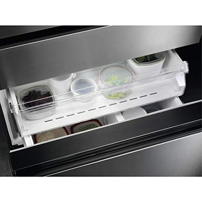 AEG RME954F9VX French-Door Kühlschrank/WiFi-Vernetzung / 1782 mm/Gefrierschublade unten/Wasserspender / 541 L/CustomFlex – flexibles Türablagesystem/Farbe: Edelstahl-Türen/A+