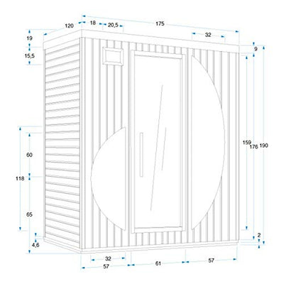 Mountfield Infrarot Sauna Rowen