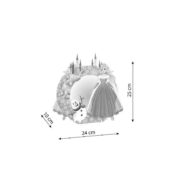 Ursus 18760001F - Laternen Bastelset Eisprinzessin, Laternen Stanzteil, Bastelkarton 220 g/m², Transparentpapier 115 g/m², 2 Stanzbögen, Laternentragebügel, Laternen Holzstab, Zubehör