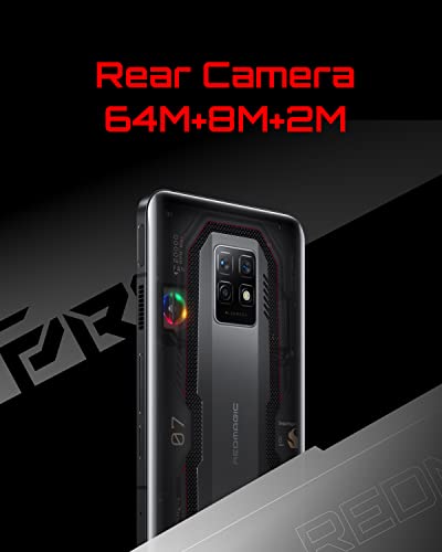 REDMAGIC 7 Pro 120Hz Gaming Handy, 5G Android Smartphone, 16GB RAM+512GB ROM, Snapdragon 8 Gen 1, 6.8" AMOLED Full Bildschirm, 5000mAh Gaming Telefon, 64MP Kamera, 65W Ladegerät, Dual-SIM Transparent