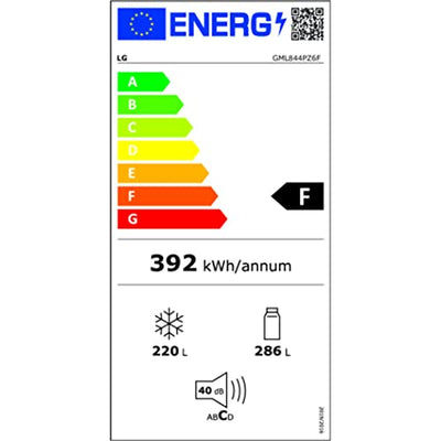 LG Electronics GML844PZ6F No Frost mit Gefrierschrank 506 l, Wasser- und Eisspender Nano, Door Cooling, Linear Cooling - Smart Kühlschrank mit Wi-Fi und Außen-LED-Display Silber