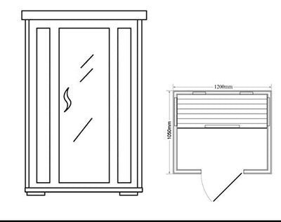 XXL Luxus LED Infrarotsauna Infrarotkabine-Wärmekabine Sauna +Radio USB MP3