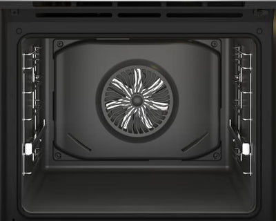 beko BBIM13400XPSE Einbau-Backofen mit 15 Heizarten, 72 l Garraum-Volumen, Multifunktionsdisplay mit Sensortasten, Aeroperfekt, Pyrolytische Selbstreinigung, SteamShine-Reinigung, Schwarz/Edelstahl