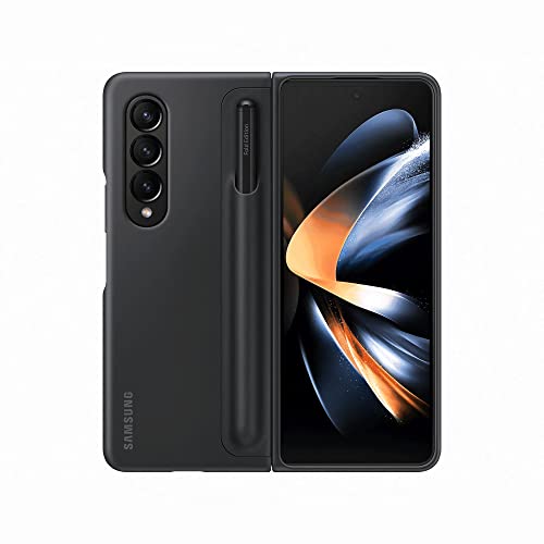 Samsung Galaxy Z Fold4 5G Mobiltelefon ohne SIM-Karte Android Klapp-Smartphone 256 GB & Standing Cover mit Pen EF-OF93P für das Galaxy Z Fold4 | Smartphone Cover, Black