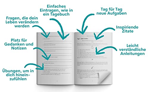 „Mein neues Ich“ - Das große Arbeitsbuch zu den 5 Themen, die dein Leben verändern werden: Selbstfindung, Inneres Kind heilen, Vergangenheit loslassen, Selbstliebe spüren, Glück finden