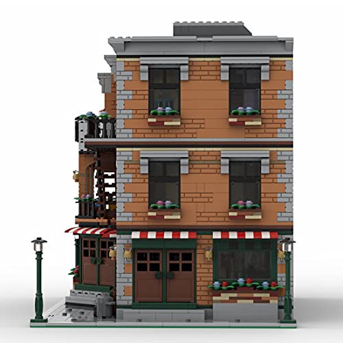 OLOK Modular Haus Modell Bausatz, MOC-79570, 4642 Klemmbausteine Modular 3-layer Haus Freunde Wohnung Modell Bausteine, Kompatibel mit Lego Creator