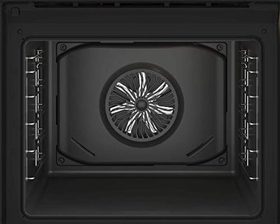 Beko BBSM12340X Einbau-Backofen-Set, zwei autarke Geräte: Induktionskochfeld mit 4 Kochzonen, Backofen mit 8 Heizarten, 72 l Garraum-Volumen, Kindersicherung, Sensortasten, Schwarz/Edelstahl