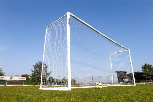 POWERSHOT® Fußballtor 5 x 2 m - 100% WETTERFEST - mit Klicksystem - uPVC (5 x 2 m mit Tasche)