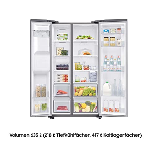 Samsung RS64R5302M9/EG Side-by-Side Kühlschrank, 178 cm, 635 ℓ, Space Max, All Around Cooling, Edelstahl Look