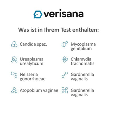 Geschlechtskrankheiten Test Plus für Männer – Umfassender STI Urin-Test auf 8 der häufigsten sexuell übertragbaren Infektionen – Schnell, einfach & diskret von zu Hause – Verisana