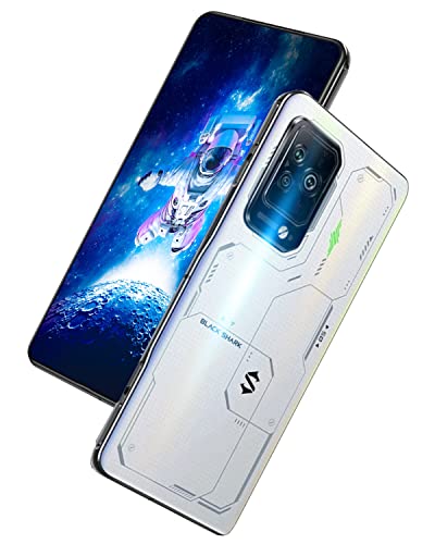 Black Shark 5 Pro [5G] Gaming Smartphone 12+256GB, 144Hz E-Sports Anzeige 6,67”, Snapdragon 8 Gen 1, 108MP Cámara, Akku 4650mAh, LPDDR5+UFS3.1 (Global Version) (Nebulaweiß)