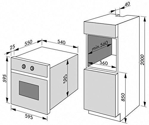 Amica EBP13623E Backofen mit Pyrolyse - Edelstahl